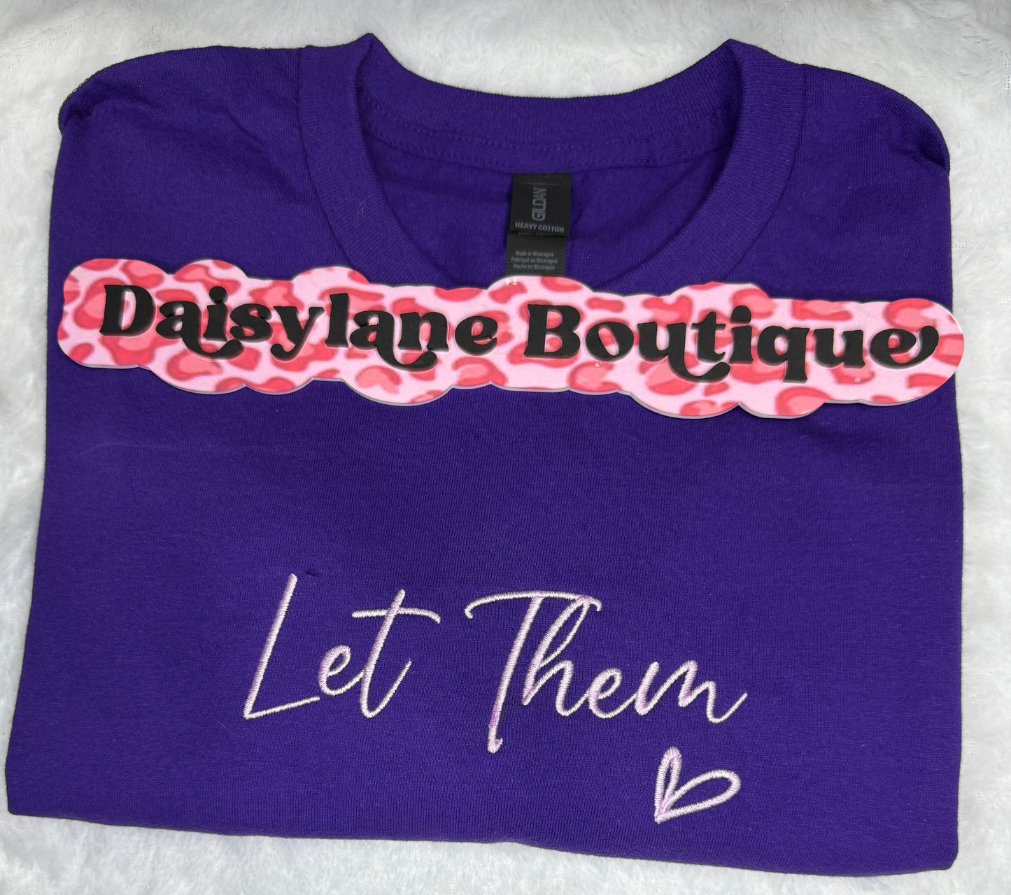 Let Them Embroidery T-Shirt