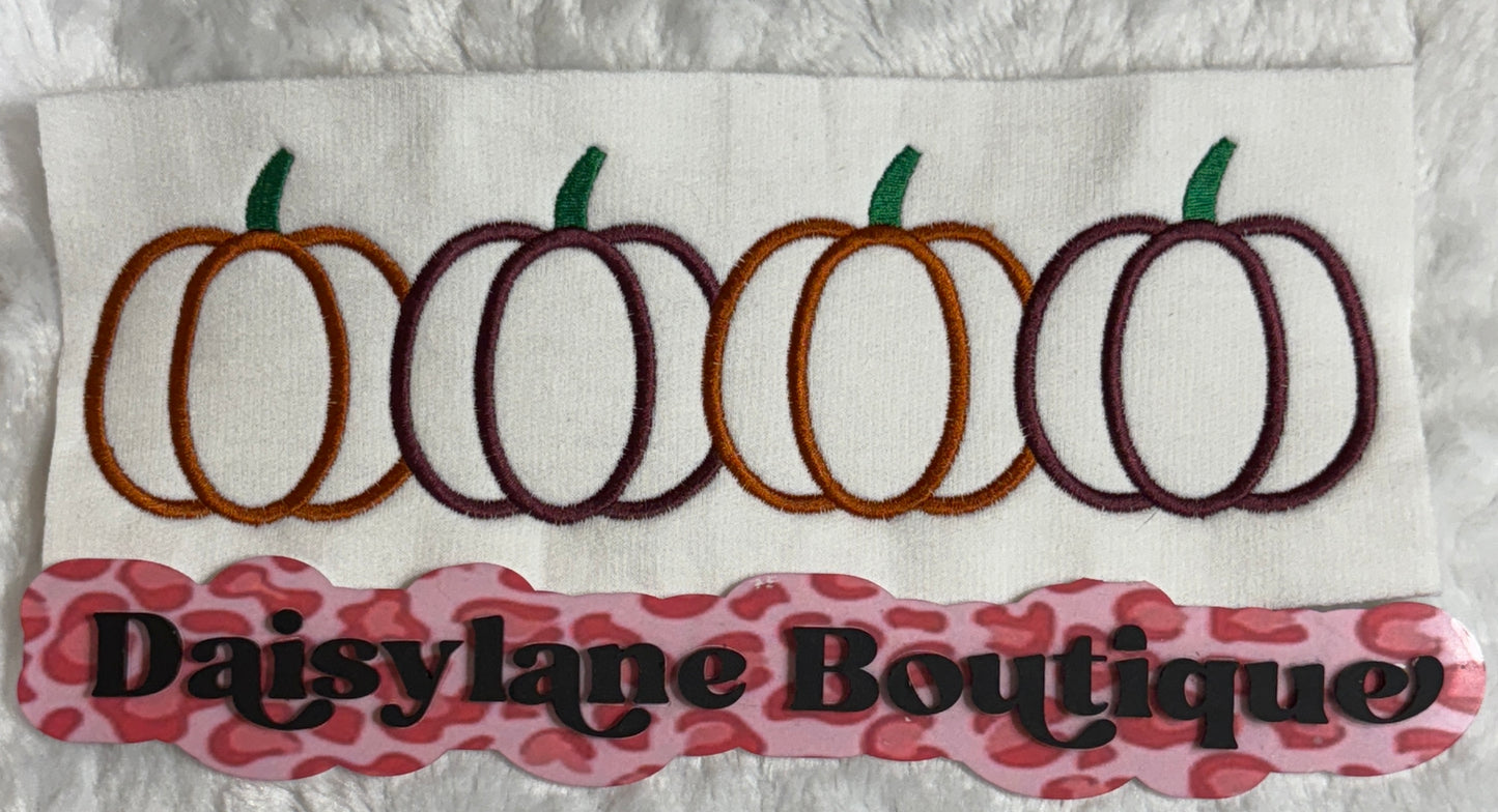Pumpkins Embroidery