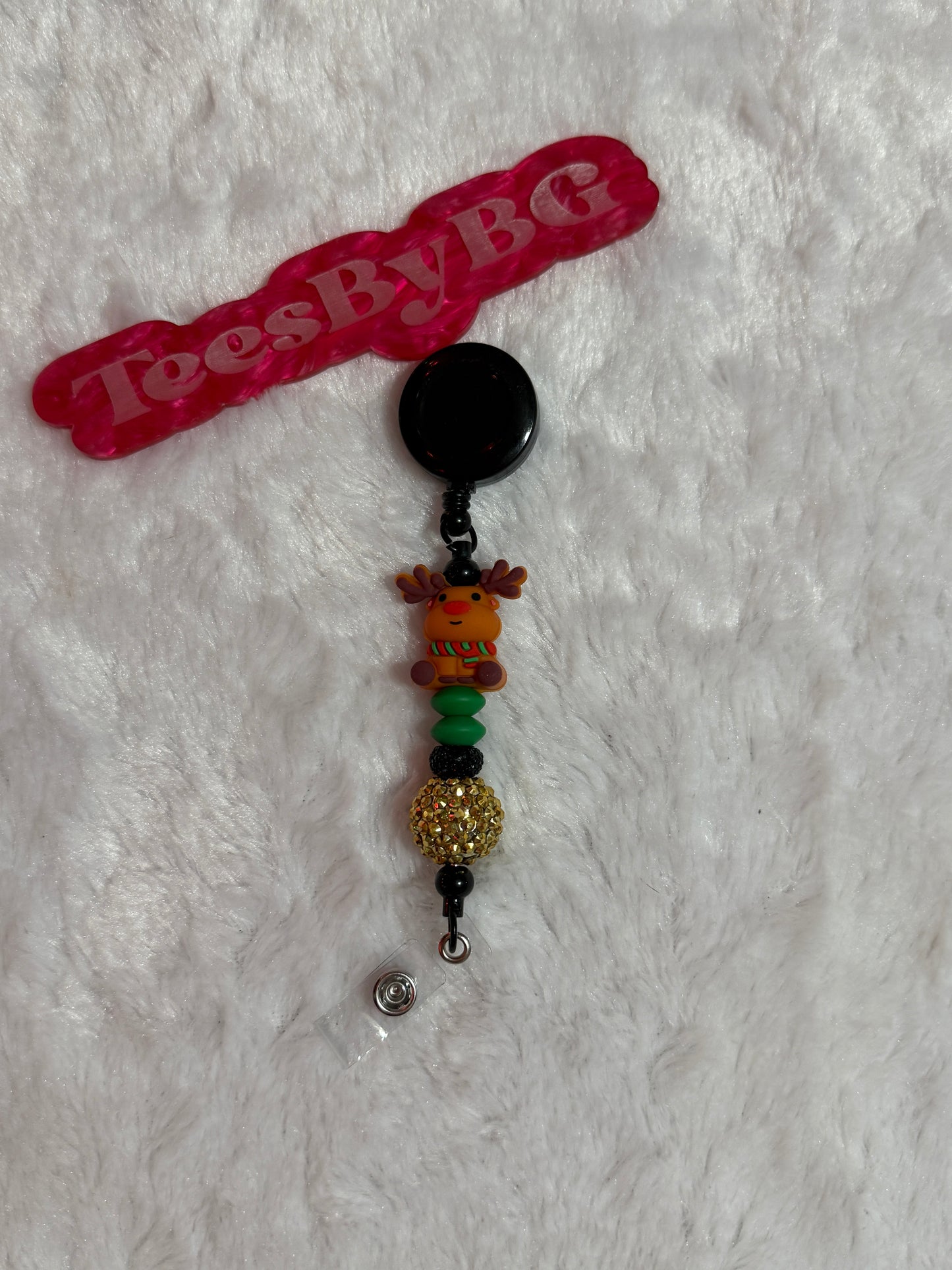 Reindeer Badge Reel