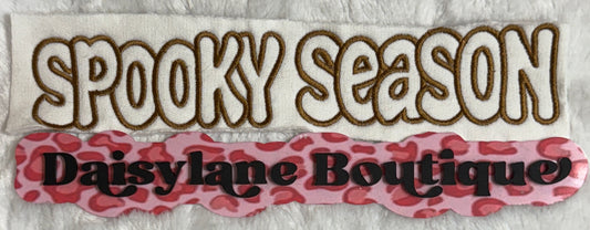 Spooky Season bubble Embroidery