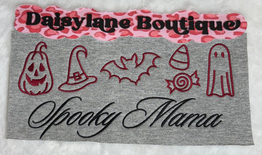 Spooky Mama with icons Embroidery