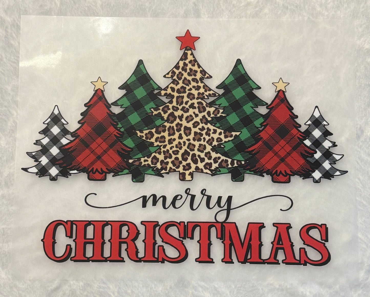Merry Christmas Plaid Tree