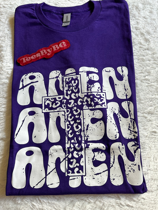 Amen Cross -  Short Sleeve