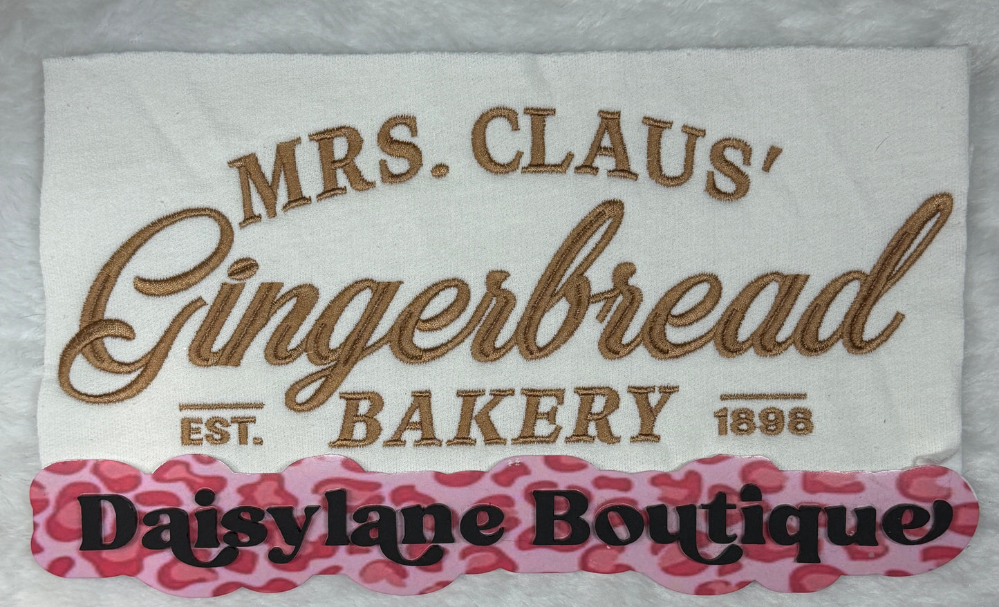 Mrs.Claus’ Gingerbread Bakery Embroidery