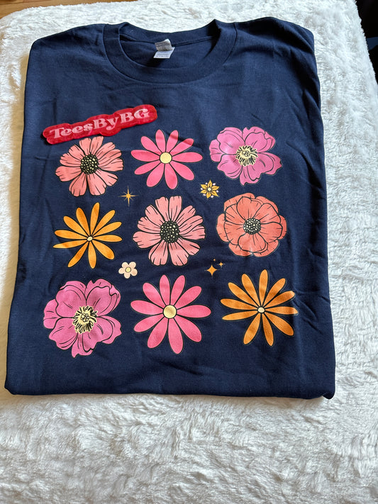 Flowers -  Short Sleeve