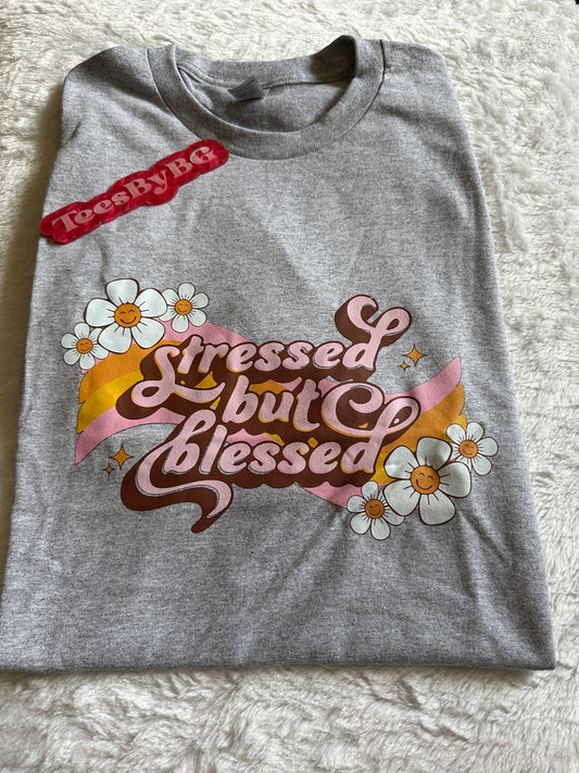 Stressed but blessed - Short Sleeve