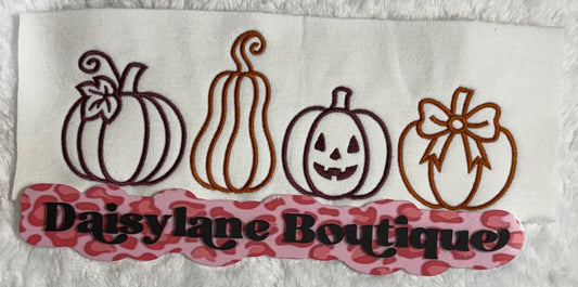 Pumpkin Embroidery