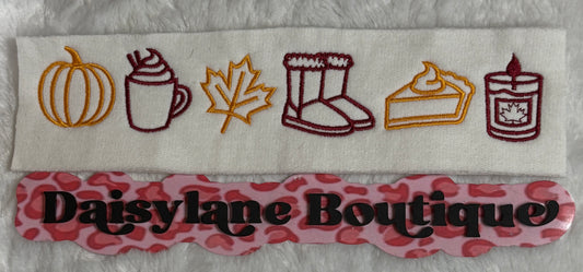 Fall Icons Embroidery