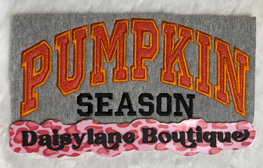 Pumpkin Season Embroidery