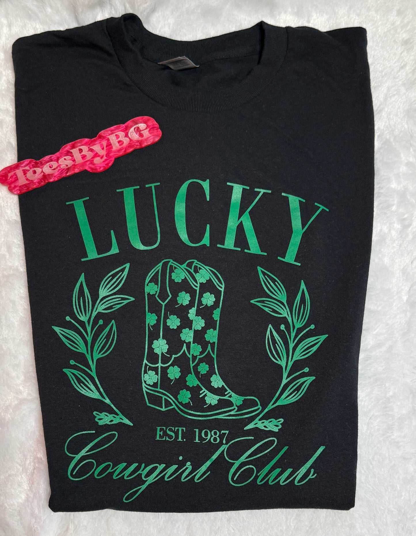 Lucky Cowgirl Club - Short Sleeve