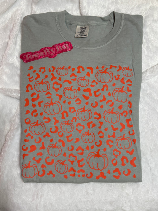 Pumpkins and Leopard - Short Sleeve