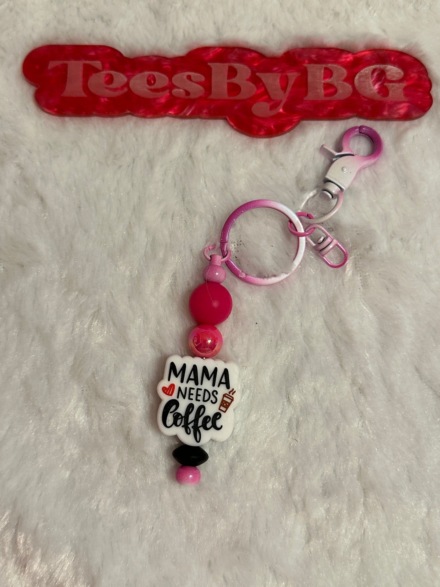 Mama Needs Coffee on the Tie Dye Pink