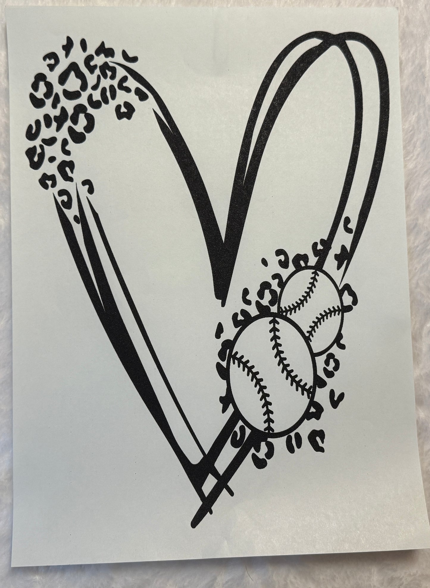 Softball Heart