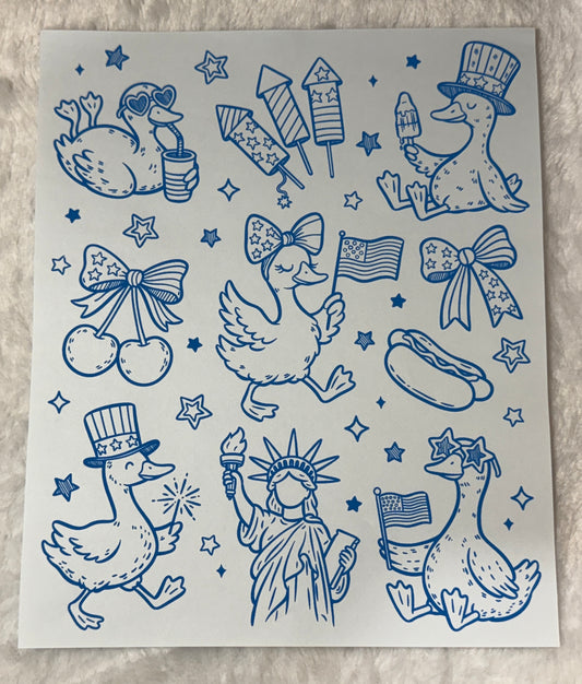 Patriotic Geese
