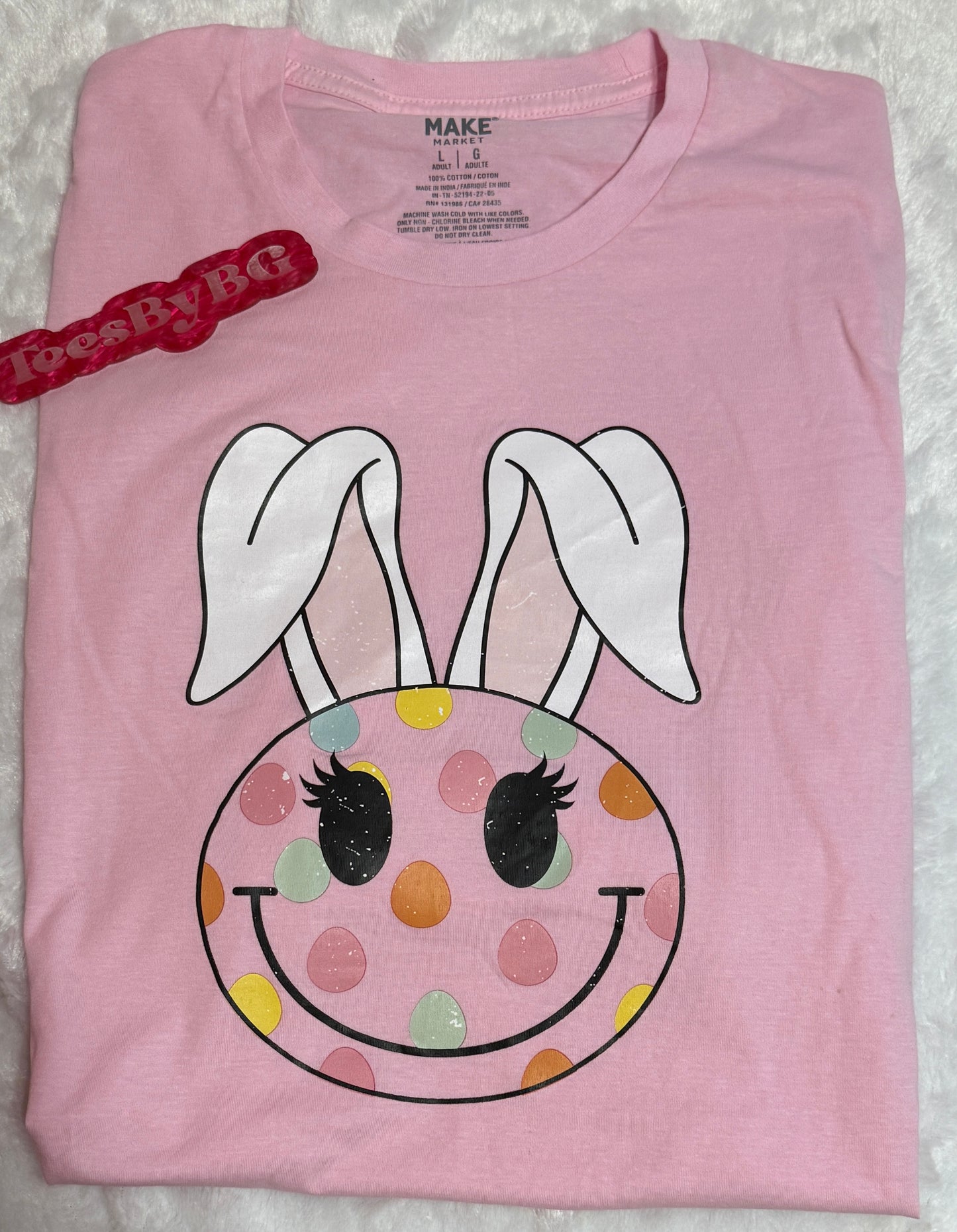 Bunny Smiley Face - Short Sleeve