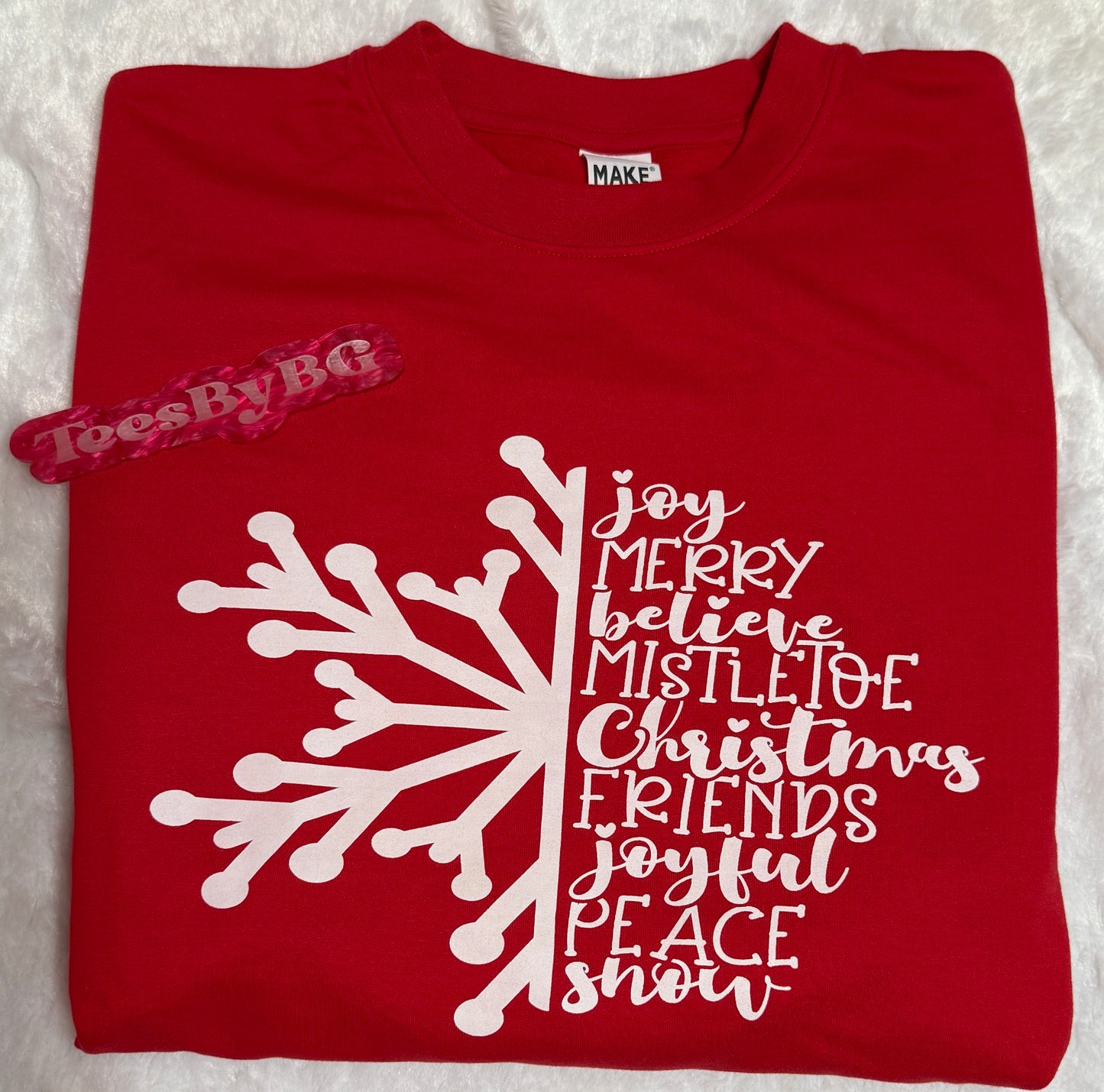 Winter Words Snowflake - Crewneck