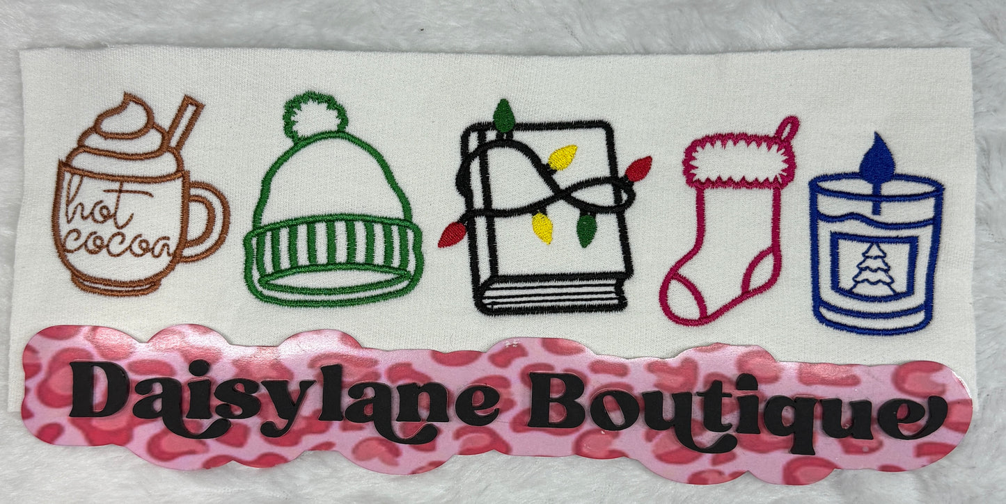 Cozy Christmas Icons Embroidery