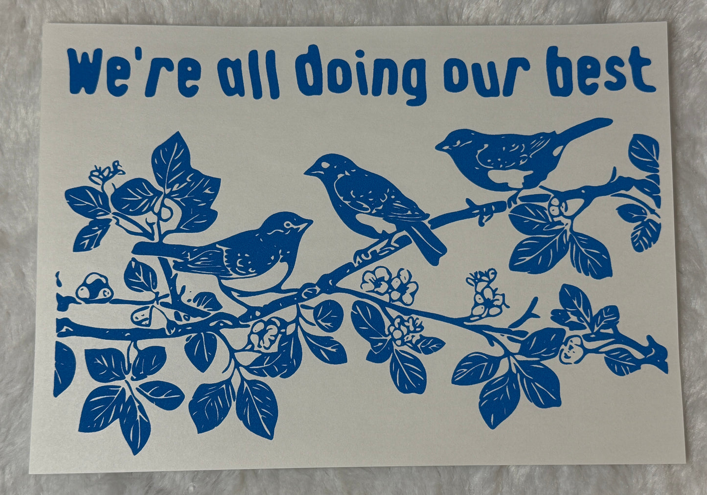 We're all doing our best