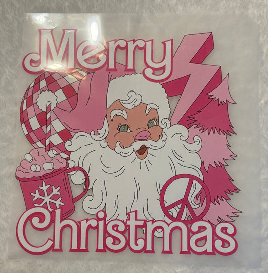 Merry Christmas Pink Santa