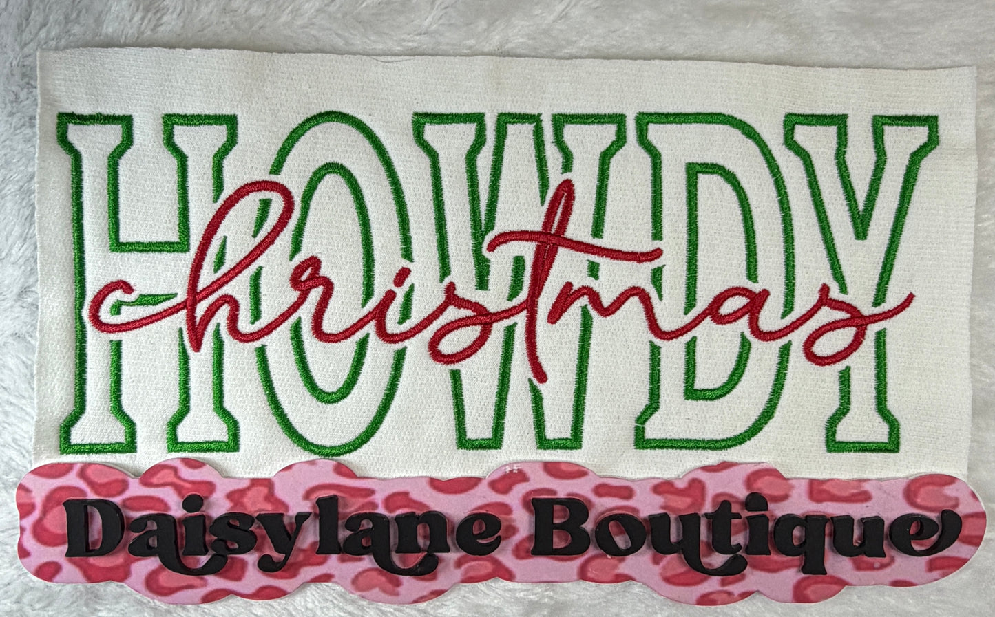 Howdy Christmas Embroidery
